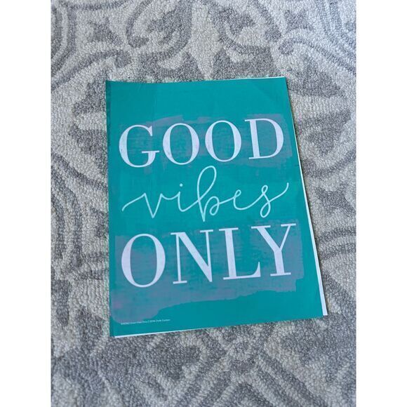 CHALK COUTURE GOOD VIBES ONLY SIZE B TRANSFER‎ - USED ONCE - Picture 1 of 1